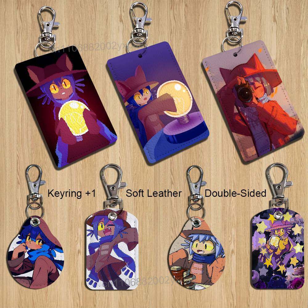 Leather Work Is - Niedlicher Niko Game OneShot-Kartenhalter für Bank-,