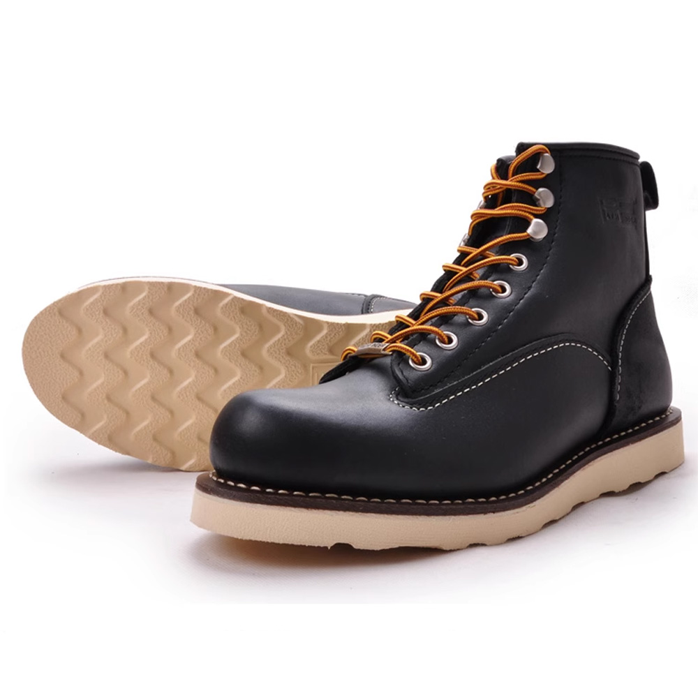 Leather Work Western - pf Herren Mode Echtleder Motorradstiefel Stahlkappe