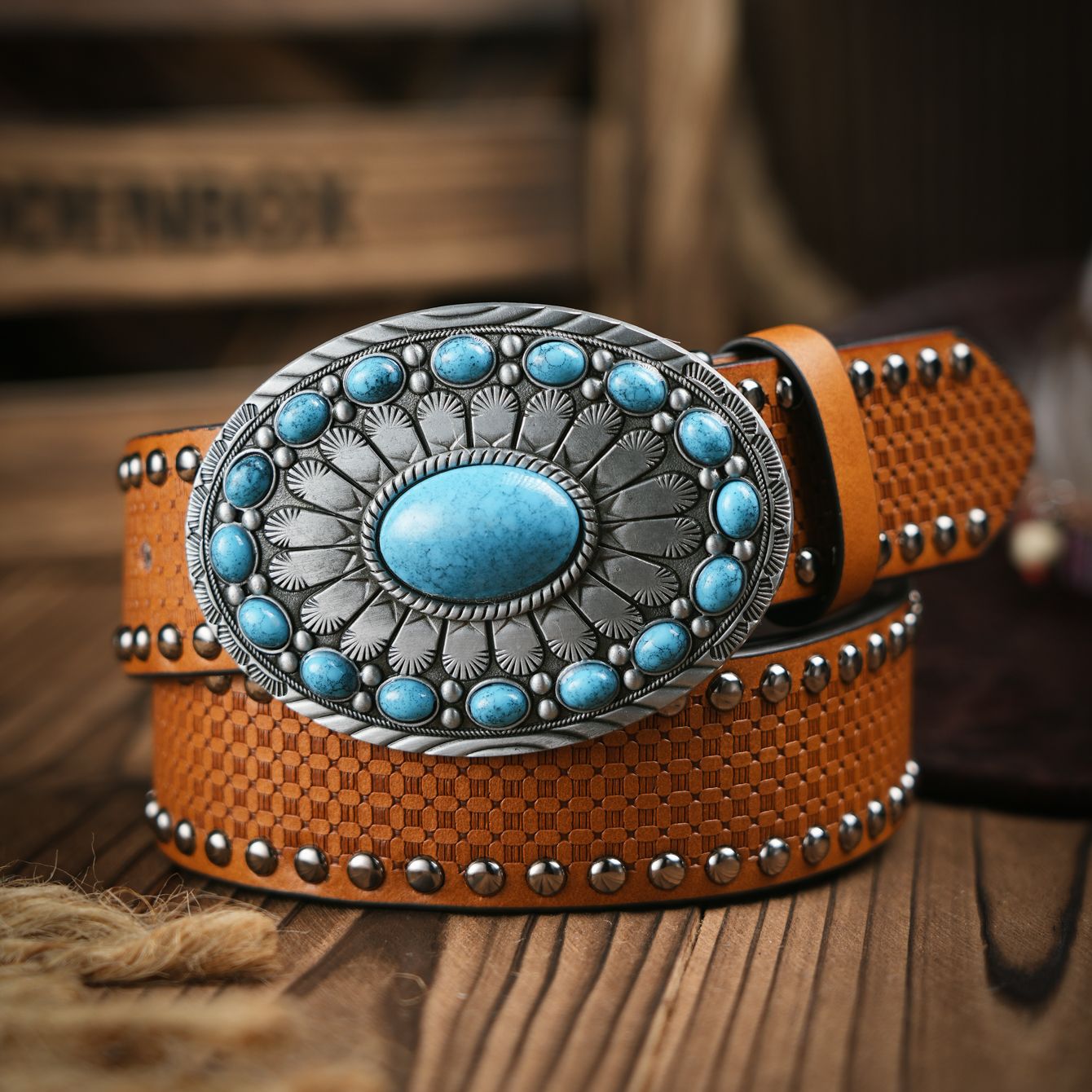 Leather Work Western - Ein lässiger Retro-Gürtel im Western-Stil für