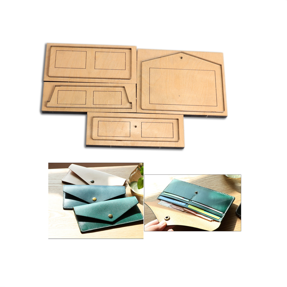 Leatherwork Punching Tool - DIY Lederhandwerk lange Brieftasche Umschlag Karteninhaber