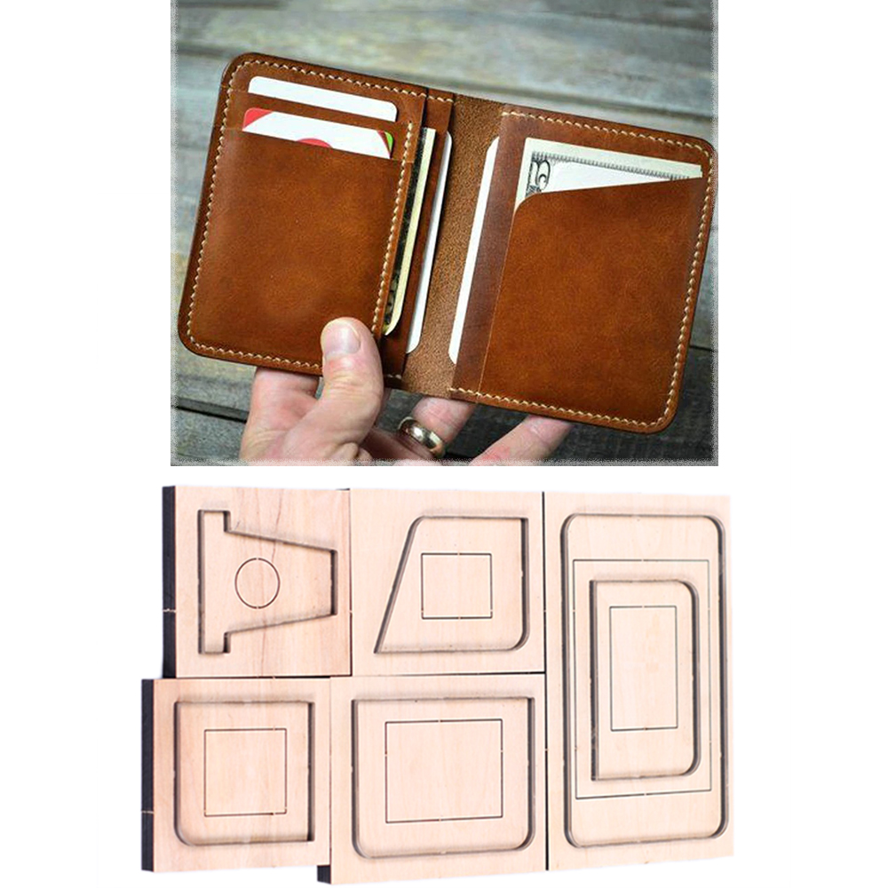 Leatherwork Punching Tool - DIY Lederhandwerk, einfacher Kartenhalter, kleine Geldbörse,