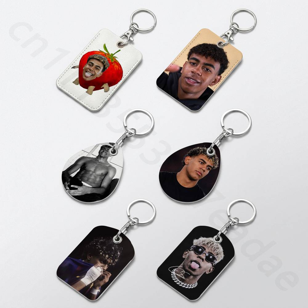 Leather Work Is - L-Lamine Yamal Schlüsselanhänger für Bank, Geschäft,