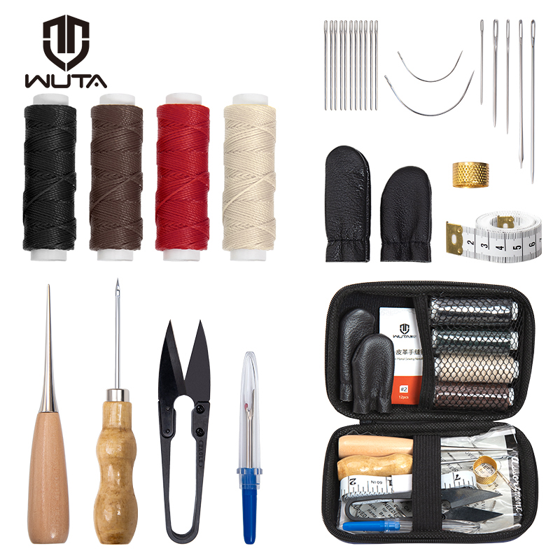 Leatherwork Awl - WUTA Leder-Reparatur-Set, Schuhnähen, Möbel, Sofa, Reparatur,