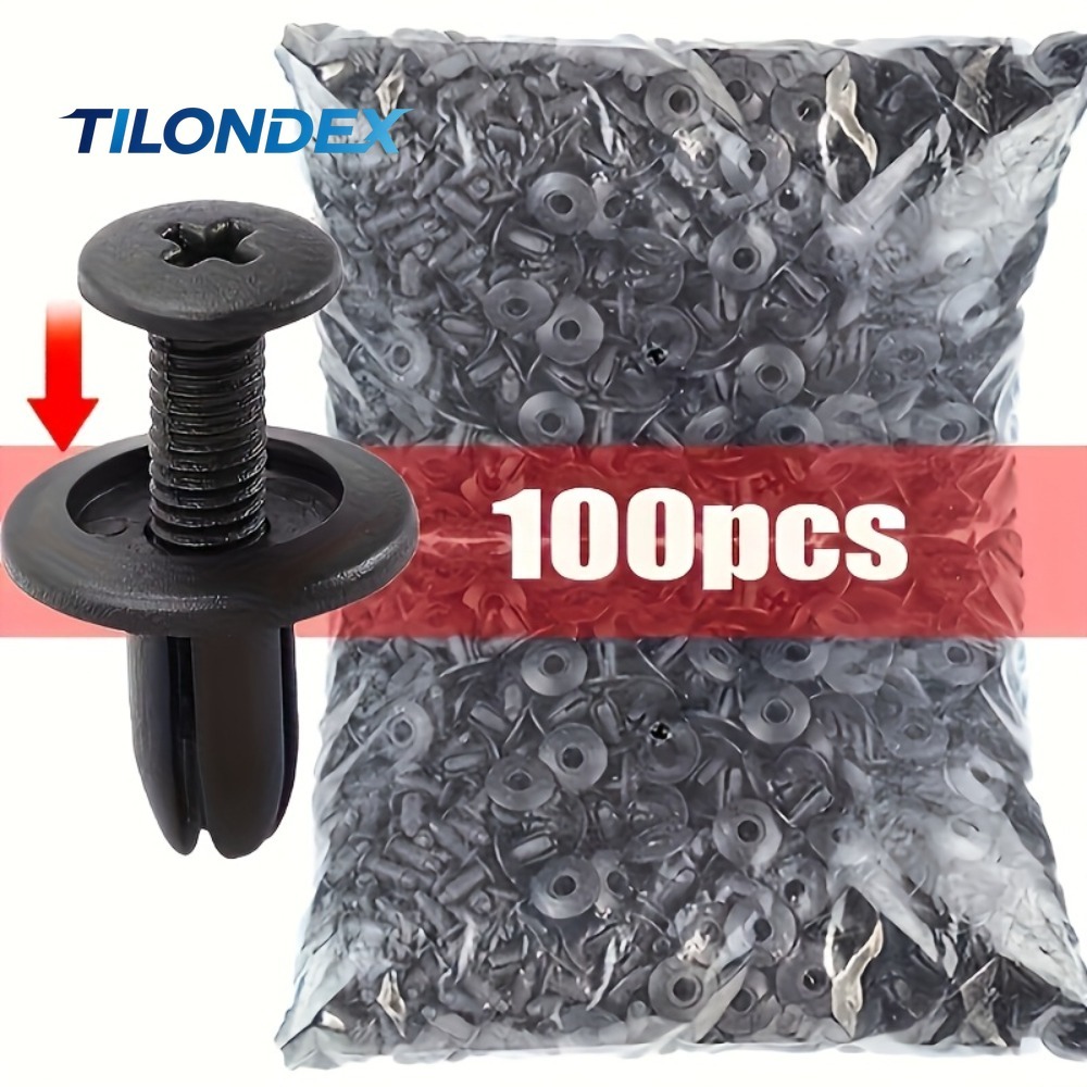 Rivet Setter Tool - TILONDEX 100-teiliges Kfz-Befestigungsclip-Set: Tür- und Kotflügel-Nieten,