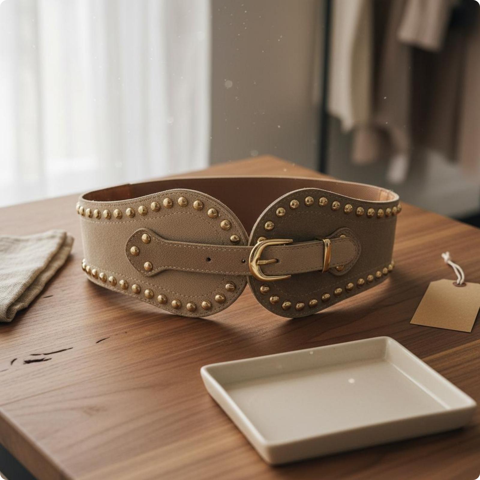 Damen-Gürtel mit elastischem B – Leather Work Western Bewertung und Preis