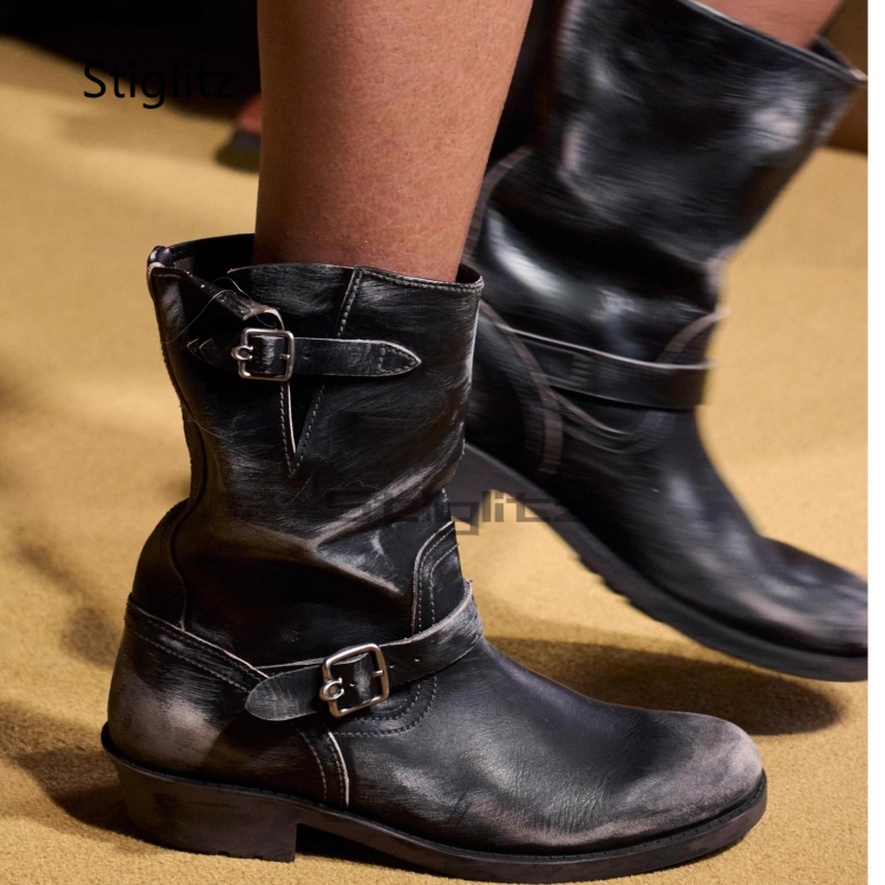 Retro-Western-Cowboystiefel fü – Leather Work Western Bewertung und Preis