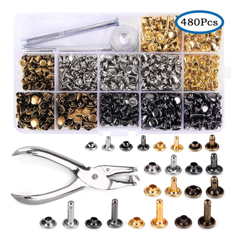 180 Sätze Leder nieten 6mm/8mm – Rivet Setter Tool Bewertung und Preis