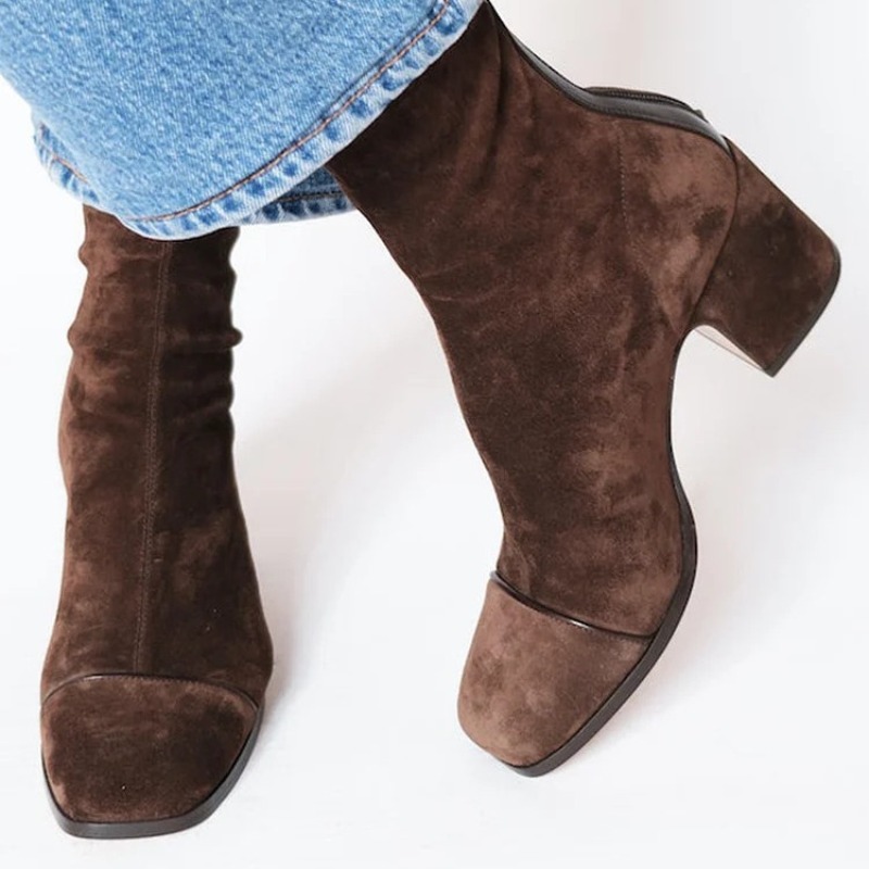 Wildleder-Damenstiefel mit spi – Leather Work Western Bewertung und Preis