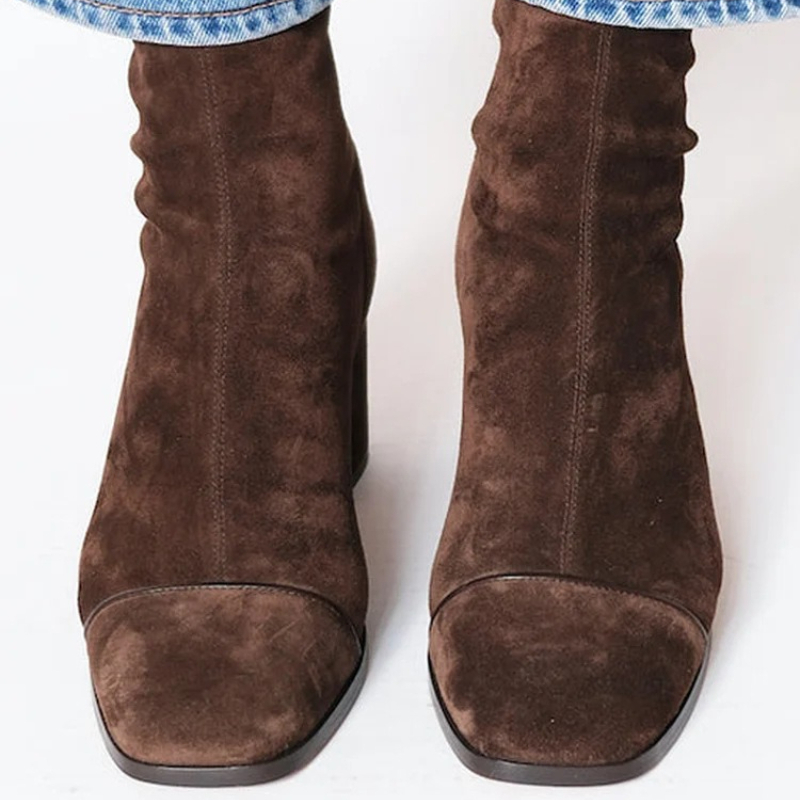 Wildleder-Damenstiefel mit spi – Leather Work Western Bewertung und Preis
