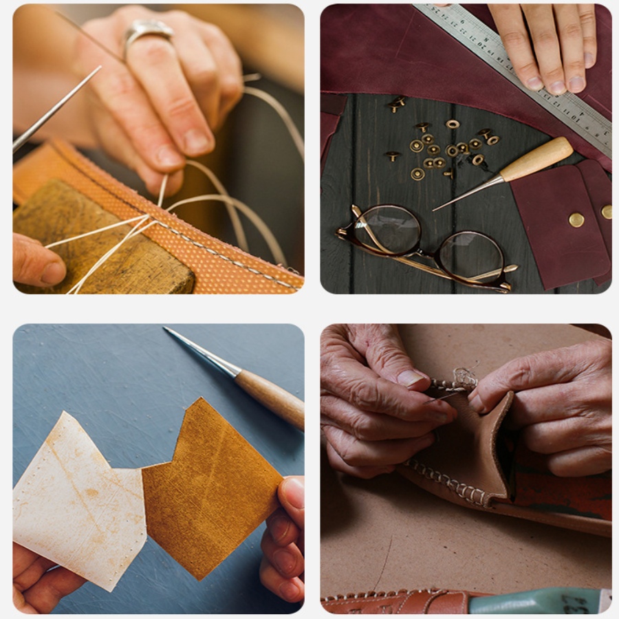 2er-Set Leder-Handnähwerkzeug: – Leatherwork Awl Bewertung und Preis